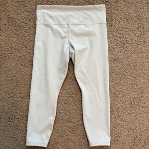 Athleta Ultra High Rise‎ Elation 7/8 Tight Womens Large Light Green Gym Athletic